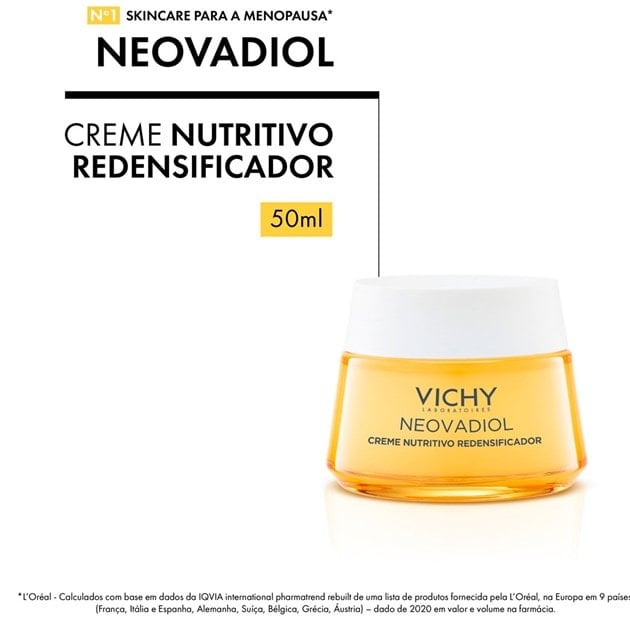 NEOVADIOL CREME NUTRITIVO REDENSIFICADOR MENOUPAUSA – 50G
