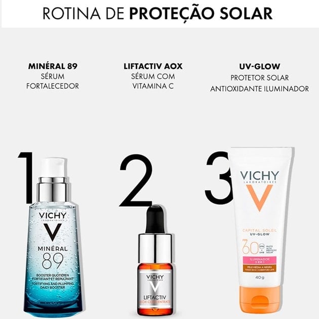 CAPITAL SOLEIL PROTETOR SOLAR FACIAL UV-GLOW FPS60 COM COR