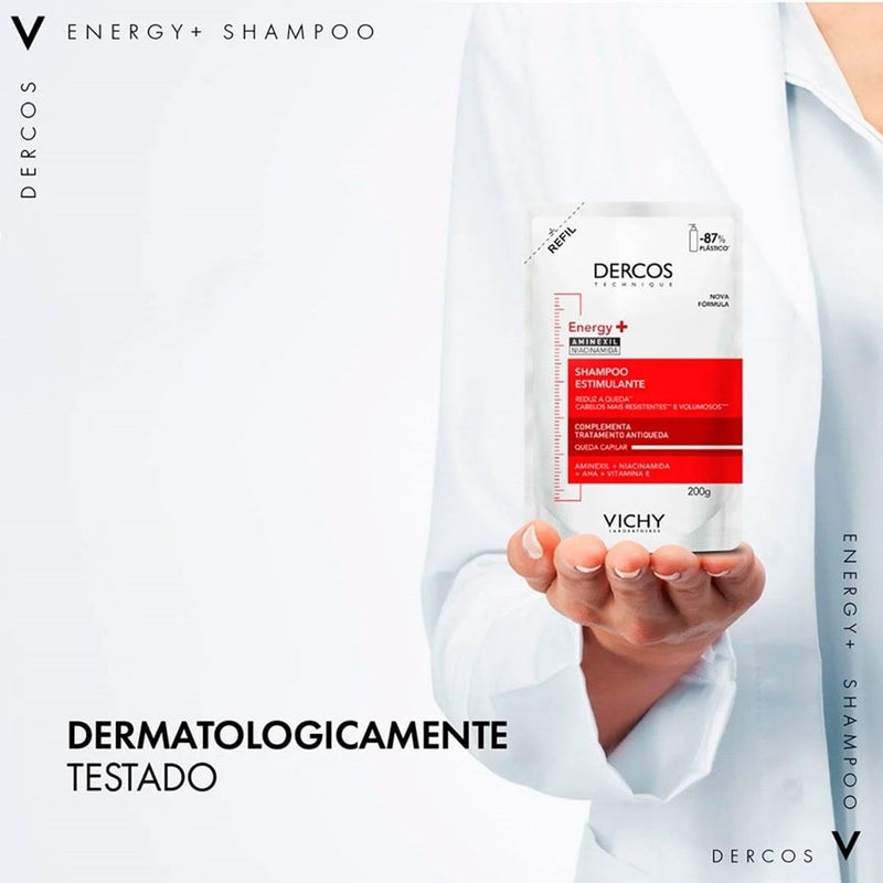 DERCOS SHAMPOO ESTIMULANTE ANTIQUEDA REFIL ENERGY+