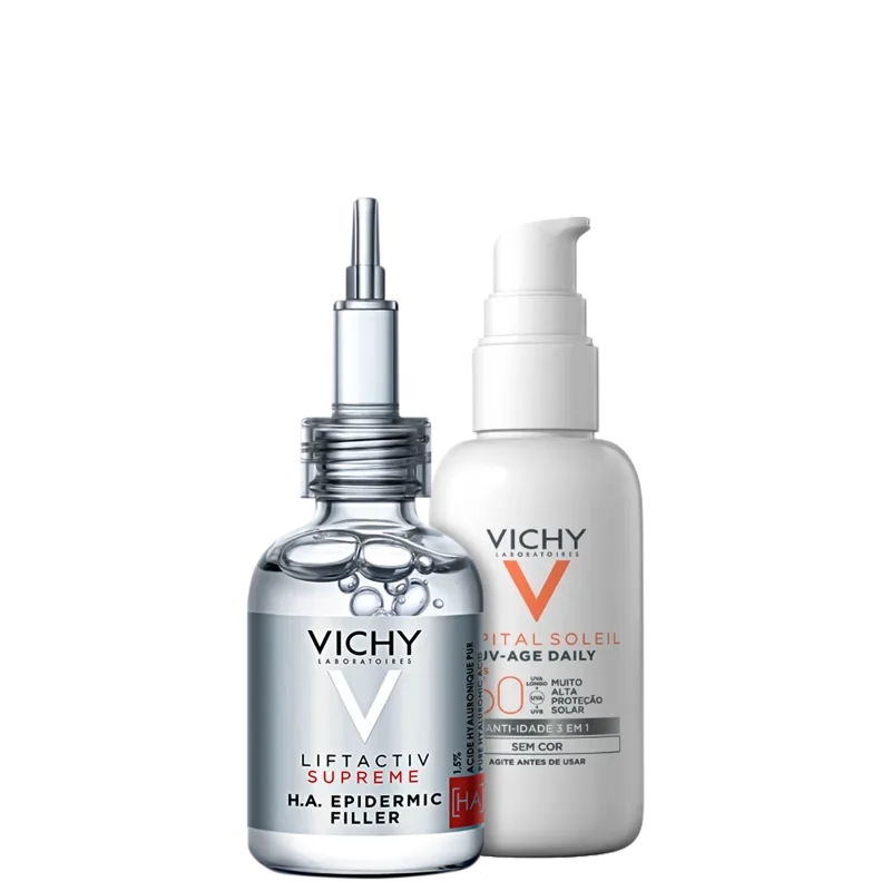 Kit Vichy Liftactiv Supreme H.A. Epidermic Filler &amp; UV-Age Daily FPS 60 (2 Produtos)