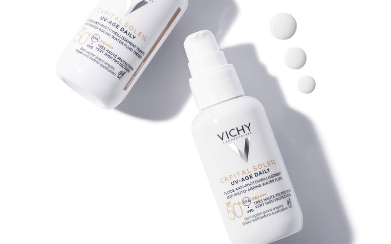 CAPITAL SOLEIL UV-AGE DAILY PROTETOR SOLAR COM COR FPS 50+