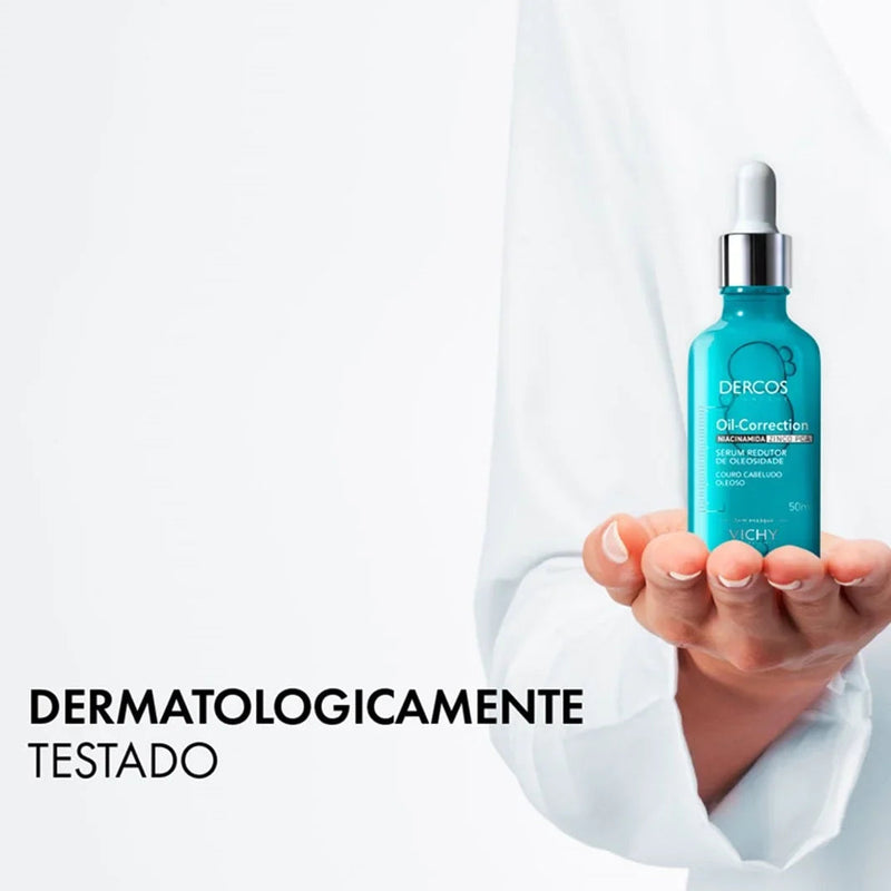 DERCOS OIL-CORRECTION SÉRUM REDUTOR DE OLEOSIDADE COM NIACINAMIDA E ZINCO PCA