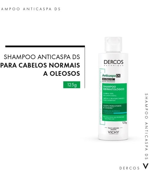 DERCOS SHAMPOO ANTICASPA DS CABELOS NORMAIS A OLEOSOS