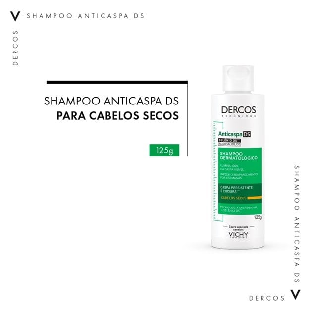 DERCOS SHAMPOO ANTICASPA INTENSIVO DS CABELOS SECOS